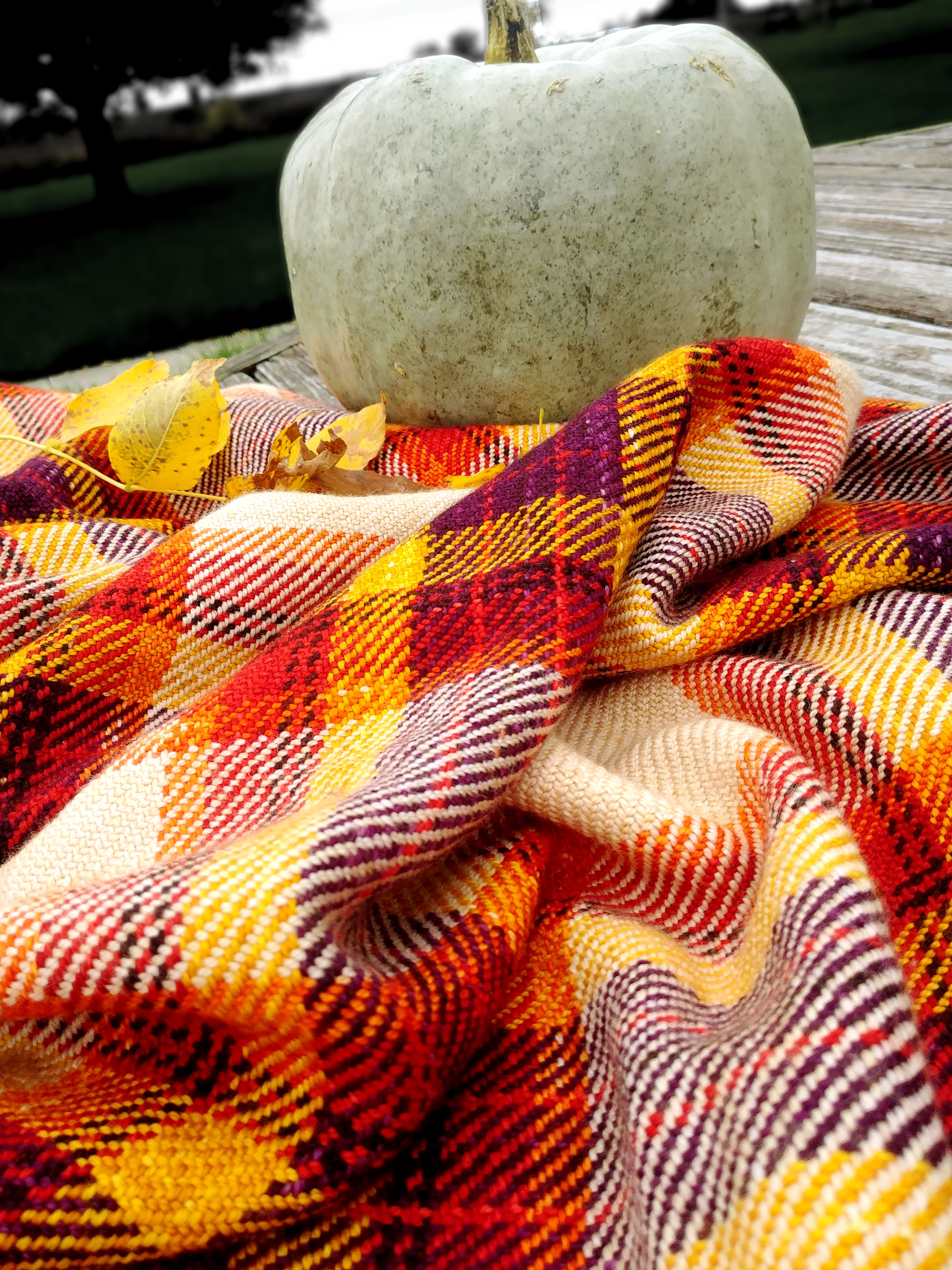 handwoven tartan blanket